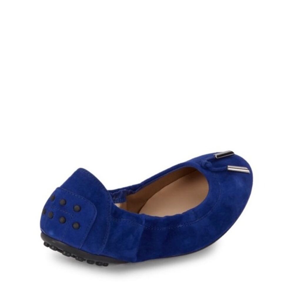 Tods Blue Suede Ballerina Dee Laccetto Ballet flats sz. 38 - Picture 3 of 9
